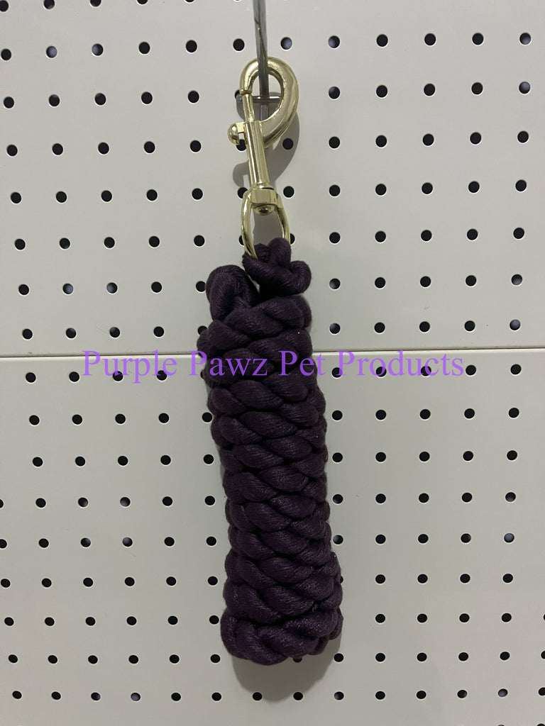 ~HORSE / LEAD ROPE / 8" / BRASS SNAP~