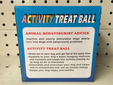 ~UNIPET / ACTIVITY TREAT BALL / DOG TOY / SMALL / BLUE~