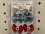 ~FANCY SHOW BOWS / ASSORTED / 16PK~