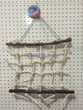 ~CHEEKY BIRD TOY NATURAL LARGE ROPE LATTICE~