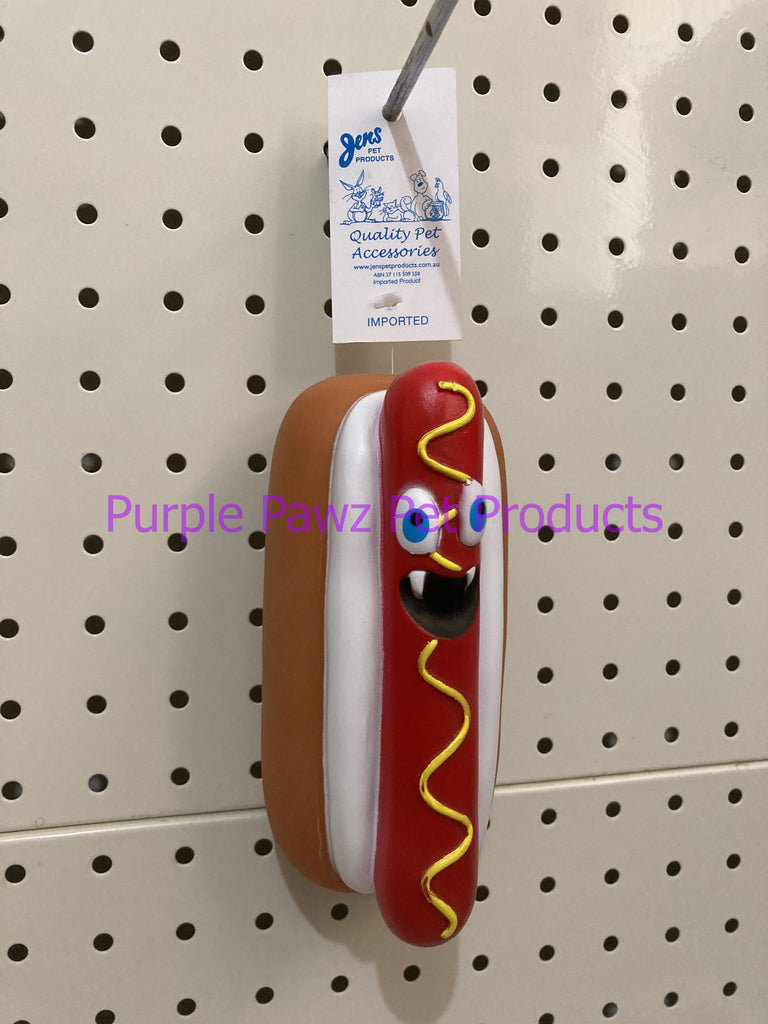 ~ANGRY HOT DOG / DOG TOY / SQUEAKY~