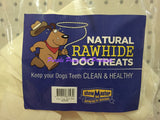 ~NATURAL RAWHIDE DOG TREATS / 50 PK / PUPPY CHIPS~