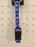~GUARDIAN GEAR TWO TONE PAWPRINT ADJUSTABLE DOG COLLARS 2 COLOURS LEFT 10"-16"~