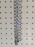 ~BEAU PETS / DOG / CHAIN LEAD WITH LEATHER HANDLE / 1.6MM x 120CM~