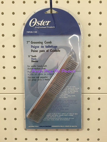 ~OSTER 7" DOG / CAT GROOMING COMB PROFESSIONAL PRODUCT~
