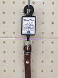 ~DELUXE LEATHER DOG COLLARS / PLAIN / 40CM / 6 COLOURS~